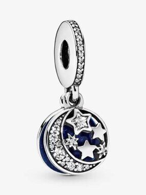 Pandora Moon & Blue Sky Dangle Charm